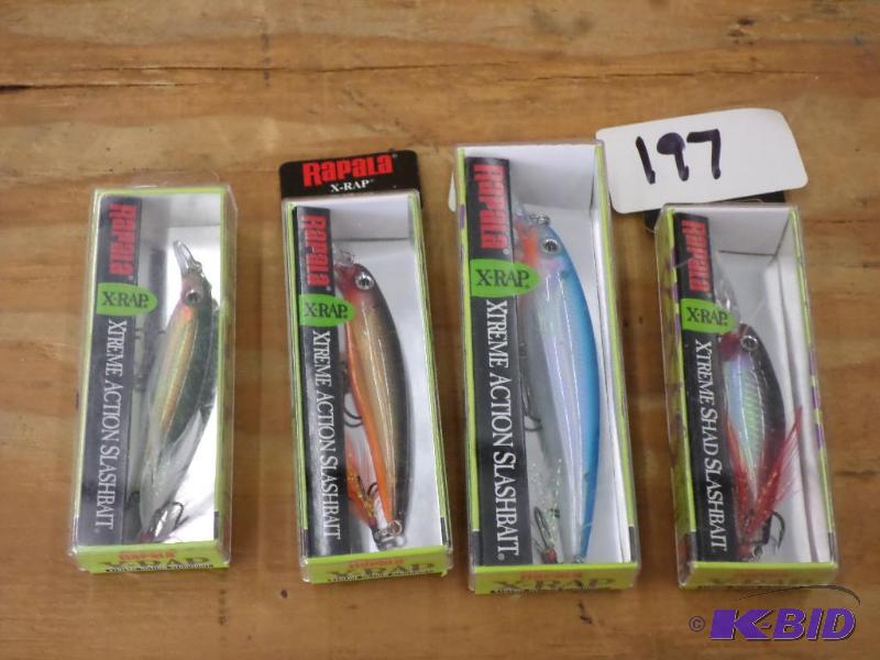 lot 197 image: (4) New Rapala X-Rap Crankbaits...