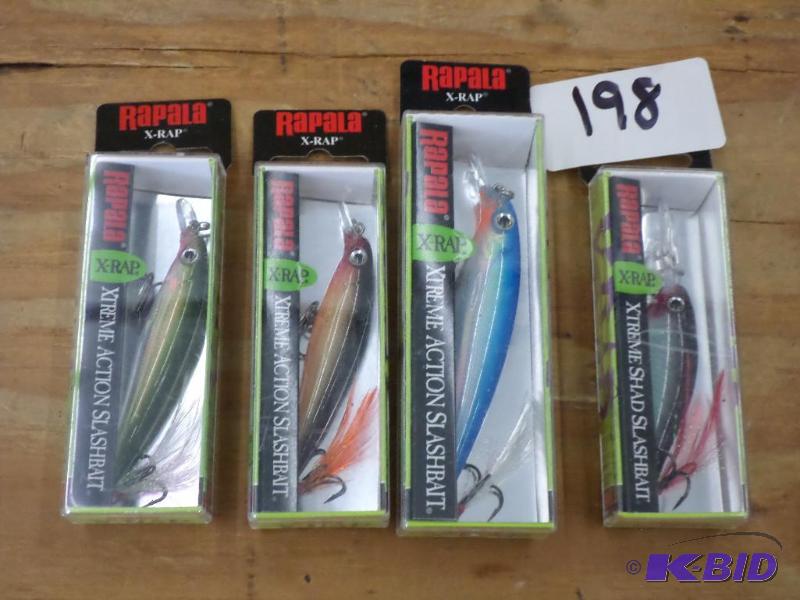 lot 198 image: (4) New Rapala X-Rap Crankbaits...
