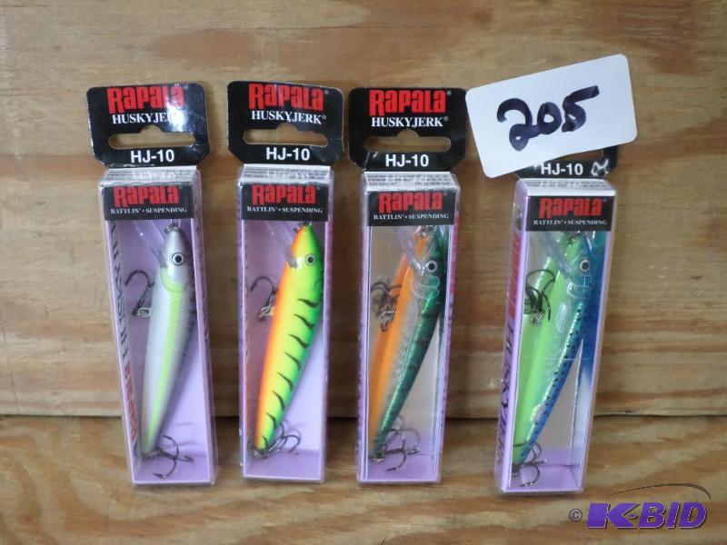 lot 205 image: (4) New Rapala Husky Jerk Lures...