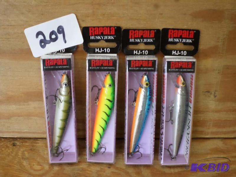 lot 209 image: (4) New Rapala Husky Jerk Lures...