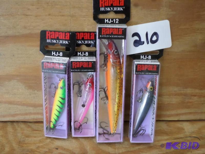 lot 210 image: (4) New Rapala Husky Jerk Lures...