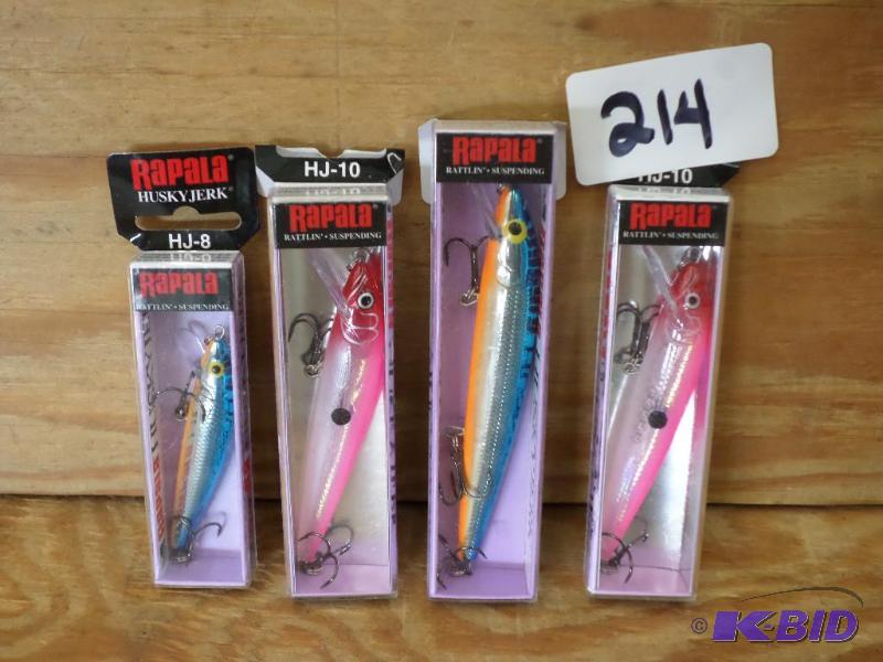 lot 214 image: (4) New Rapala Husky Jerk Lures...