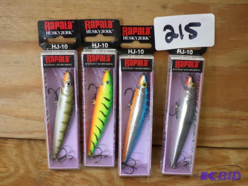 lot 215 image: (4) New Rapala Husky Jerk Lures...
