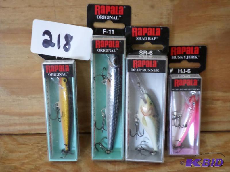 lot 218 image: (4) New Rapala Original Floating Crankbaits...