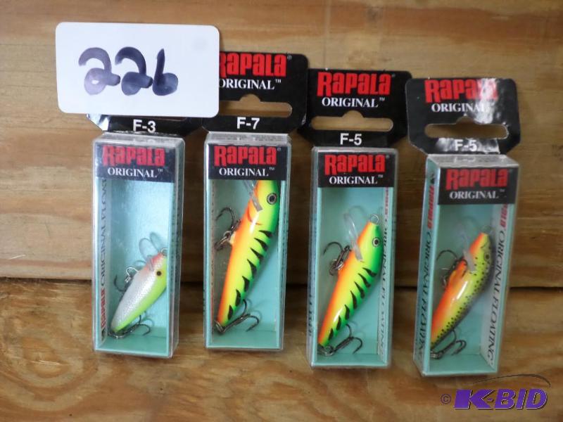 lot 226 image: (4) New Rapala Original Floating Crankbaits...