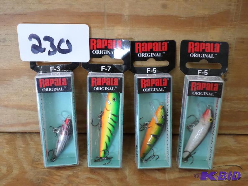 lot 230 image: (4) New Rapala Original Floating Crankbaits...
