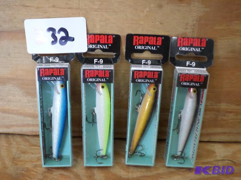 lot 232 image: (4) New Rapala Original Floating Crankbaits...