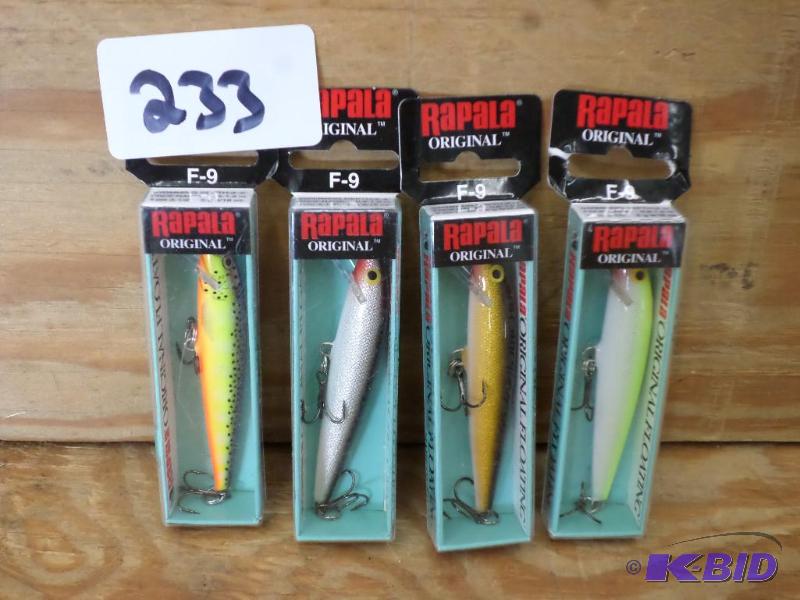 lot 233 image: (4) New Rapala Original Floating Crankbaits...