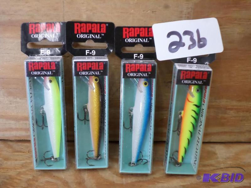 lot 236 image: (4) New Rapala Original Floating Crankbaits...