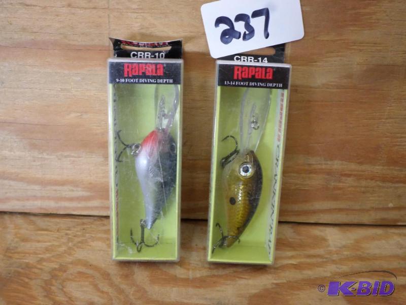 lot 237 image: (4) New Rapala Crankin Rap Crankbaits...