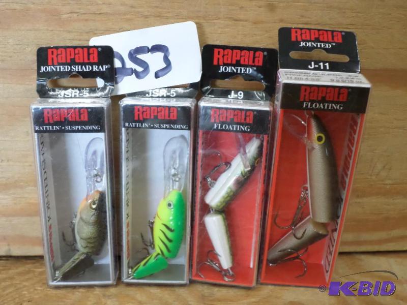 lot 253 image: (4) New Rapala Jointed Crankbait Lures...