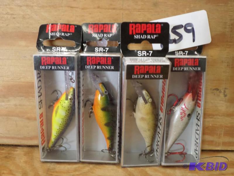lot 259 image: (4) New Rapala Shad Rap Crankbaits...