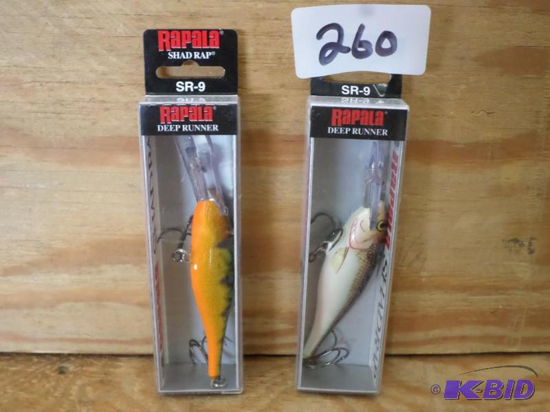 lot 260 image: (2) New Rapala Shad Rap Lures...