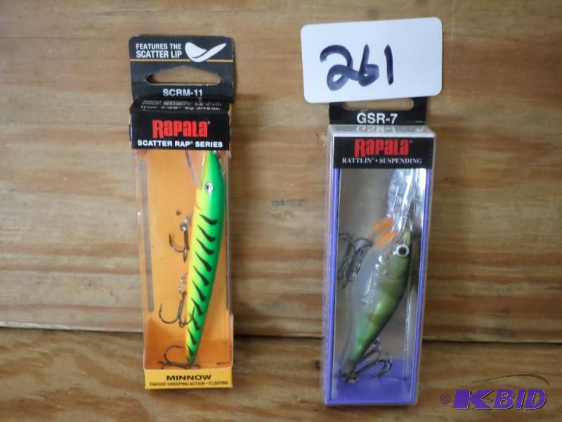 lot 261 image: (2) New Rapala Crankbaits...