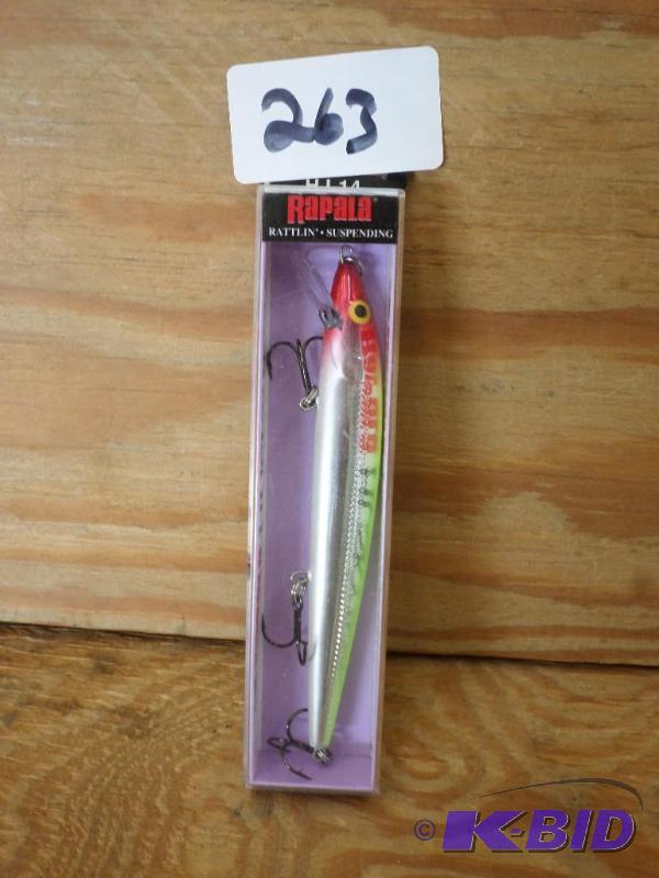 lot 263 image: (1) New Rapala Husky Jerk Lure...