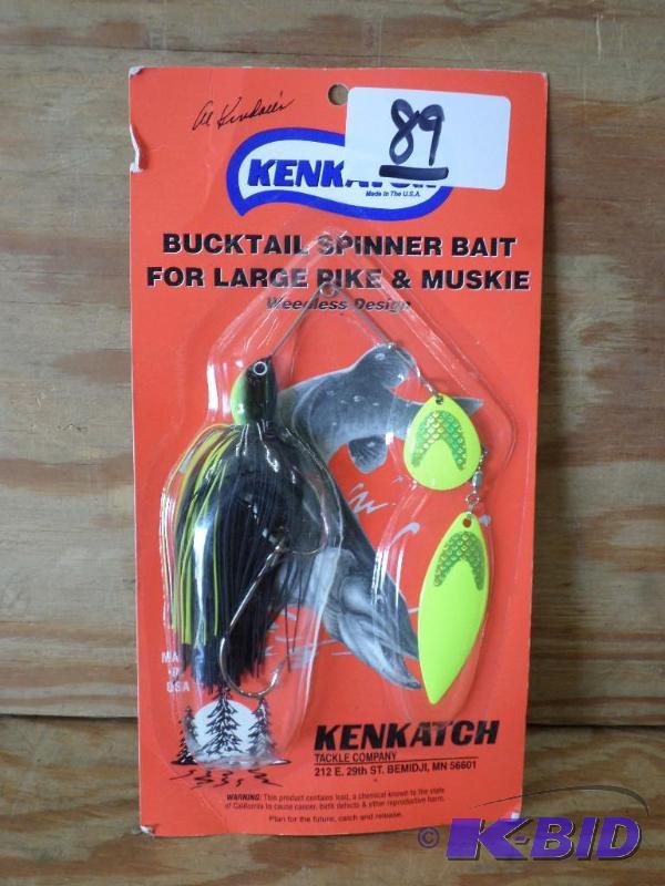 lot 89 image: New KenKatch Bucktail Spinner Bait...