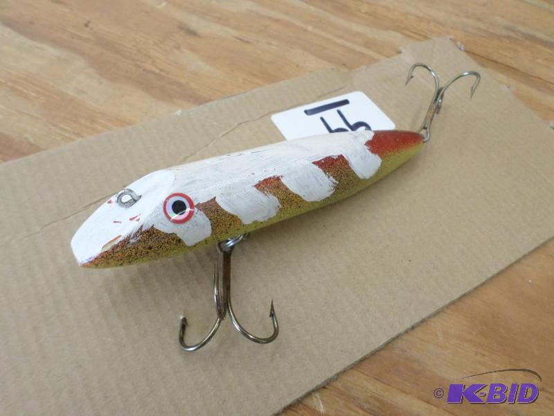 lot 99 image: (1) Wooden Muskie Lure...