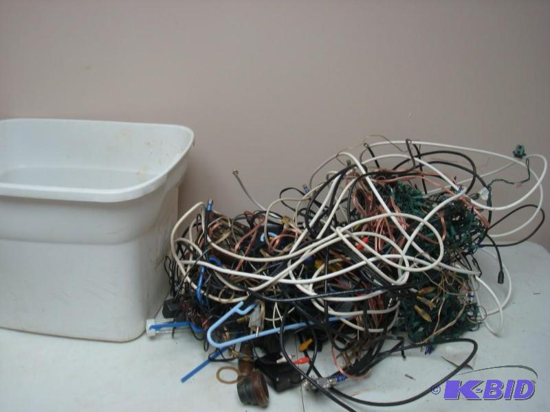 lot 121 image: Bin Of Wires And Misc....