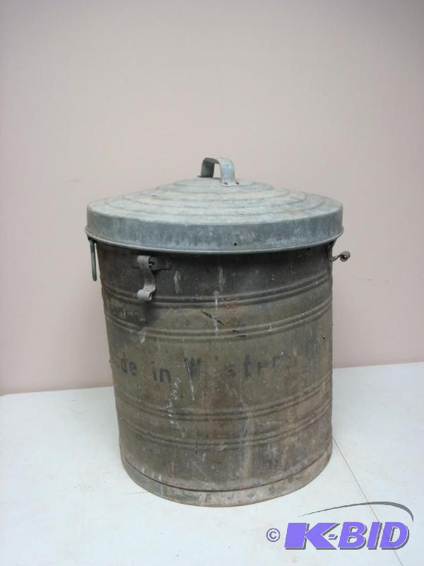 lot 21 image: Made In Western Germany Rag Can, Lots Of Wear...