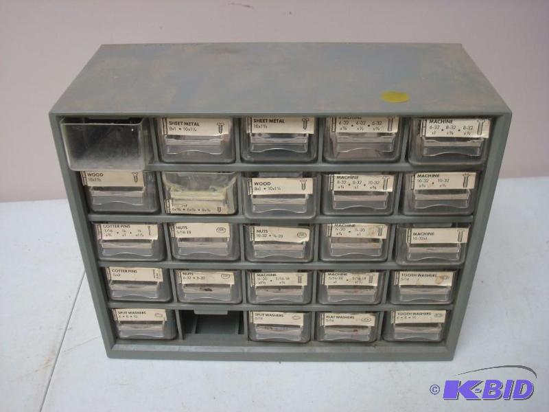 lot 28 image: Hardware And Storage Container Screws, Nuts, ...