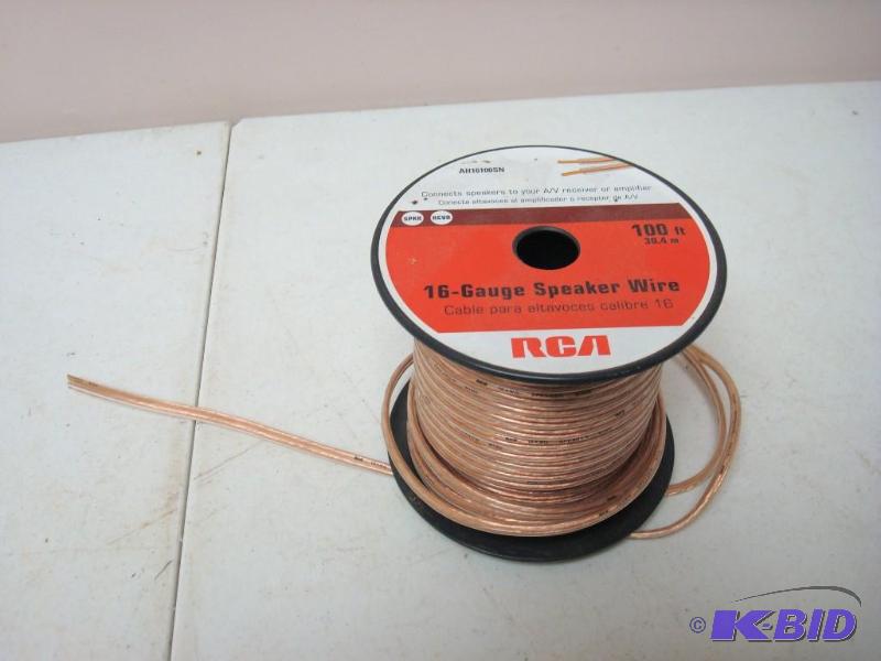lot 34 image: Spool Of Speaker Wire Looks. Some Used....