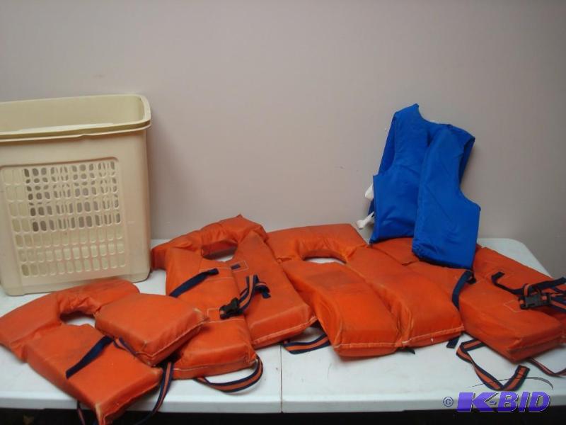 lot 47 image: Lot Of Life Vests...