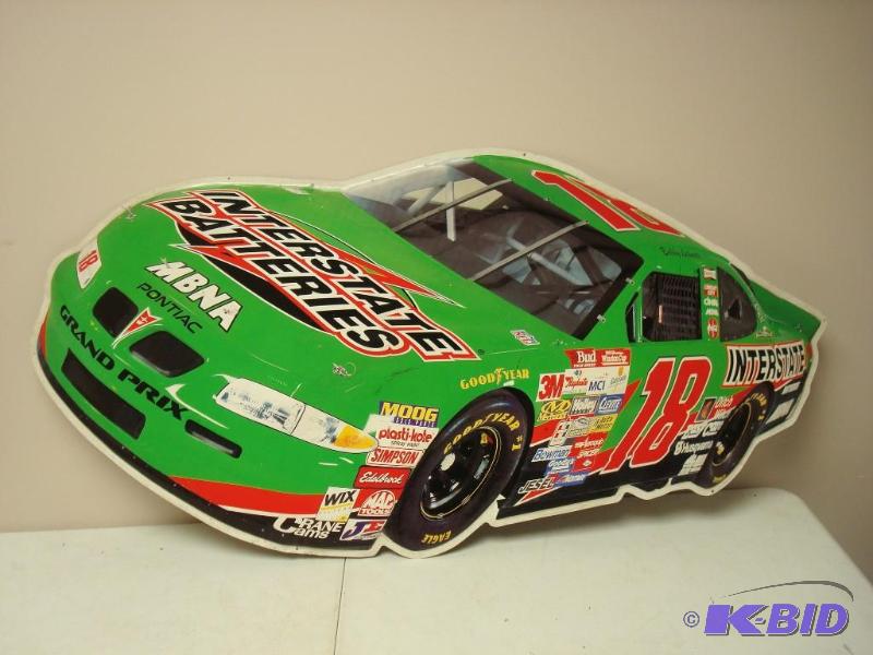 lot 55 image: Large Stock Car Tin Sign...