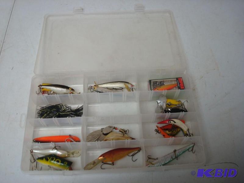 lot 61 image: Lot of Fishing Lures, Ike, Jitterbug...