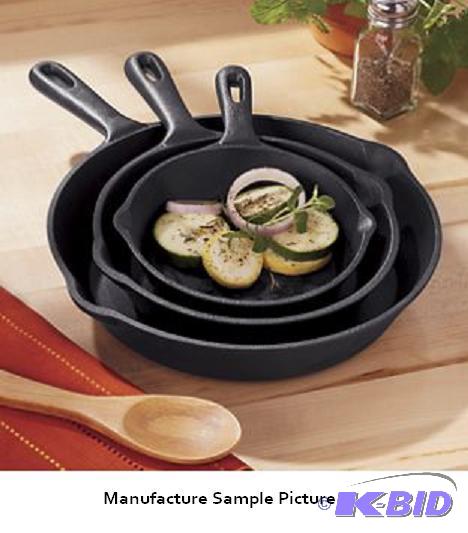 lot 106 image: Skillet Set -&nbspCast iron is a time-honore...