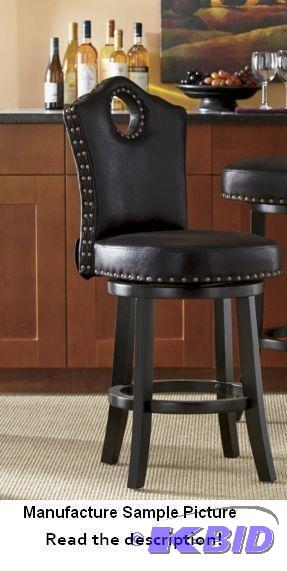 lot 123 image: Nailhead Stool - Extend your sophisticated se...