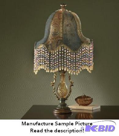 lot 135 image: Hand Sewn Beaded Lamp -&nbspEclectic extrava...