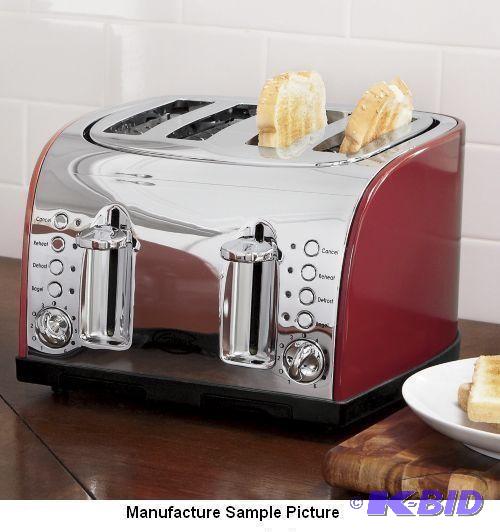 lot 141 image: Ginnys Brand Delicious Red Four Slice Toaster...