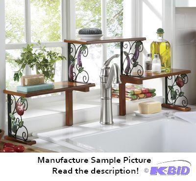 lot 147 image: Two Tier Veggie Over the Sink Shelf - Stepped...