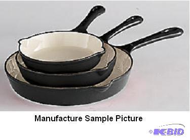 lot 157 image: Three Piece Heuck Classics Cast Iron Skillet ...