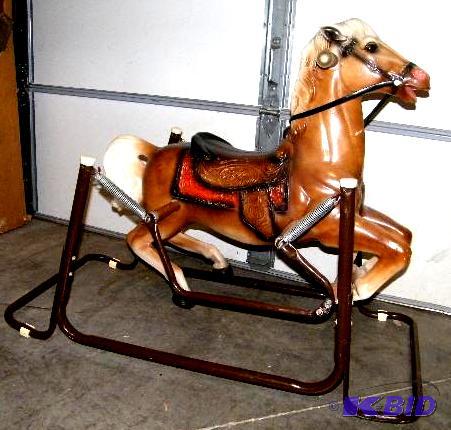 lot 178 image: Old Rocking Horse...