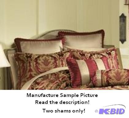 lot 18 image: Pair of Regal Pillow Shams -&nbspRadiant gol...
