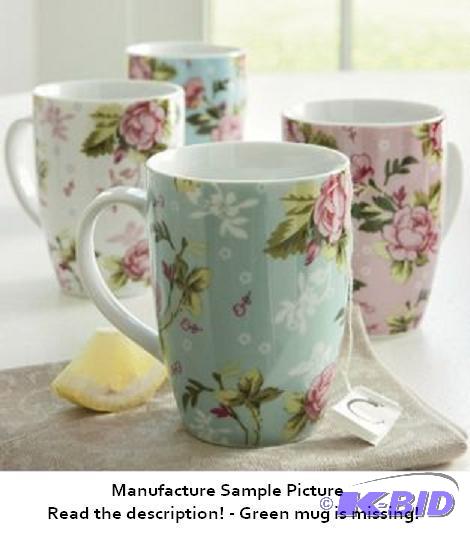 lot 20 image: Set of 3 Chintz Mugs - Originally a set of 4 ...
