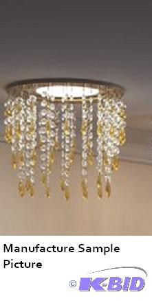 lot 38 image: Beaded Recessed Light Cover - Even modern lig...