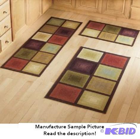 lot 45 image: Optics 3 Piece Rug Set - Give any room in you...