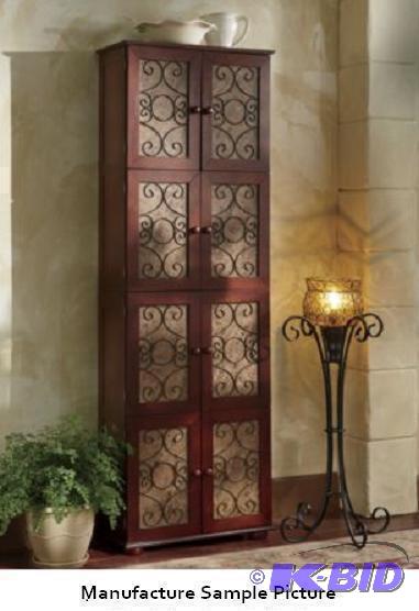 lot 55 image: Chateau Wall Cabinet - This tall cabinet with...