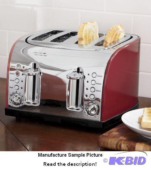lot 64 image: Ginnys Brand Delicious Red Four Slice Toaster...
