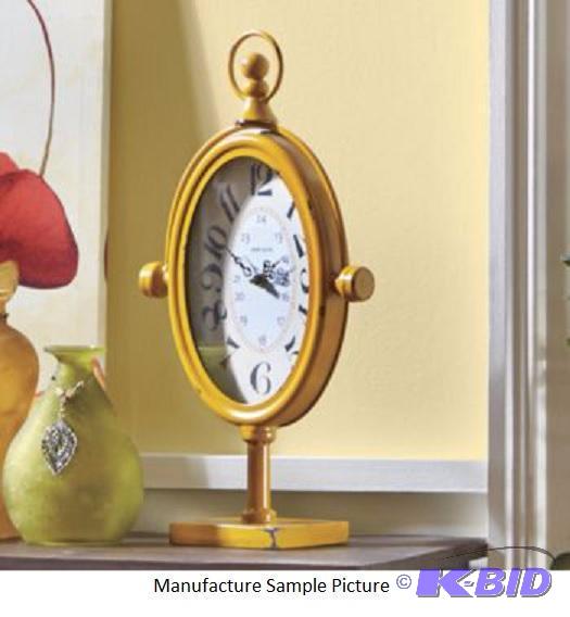 lot 91 image: Pocket Watch Clock - Mounted on a trim, squar...