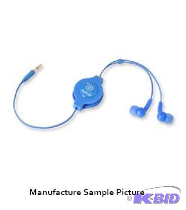 lot 93 image: Retrak Flavors Blue Ear Buds - Retractable -&...
