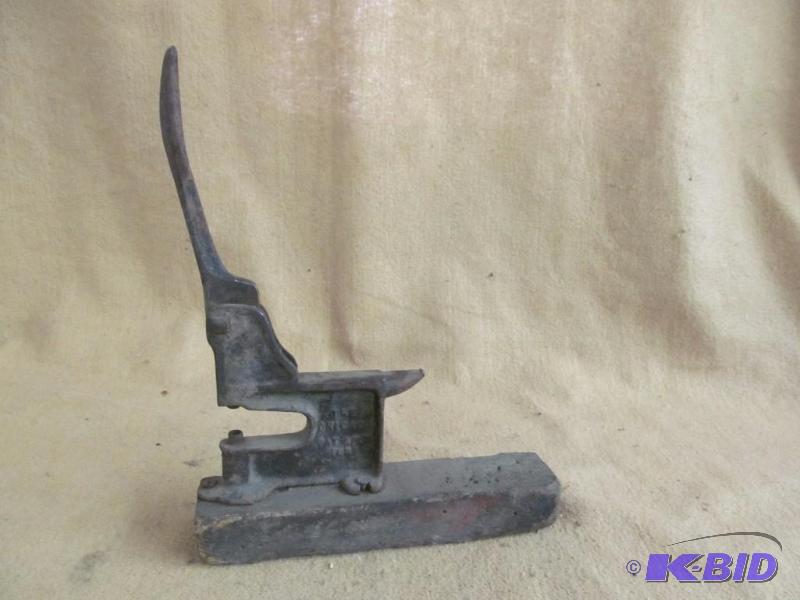 lot 74 image: Leather punch