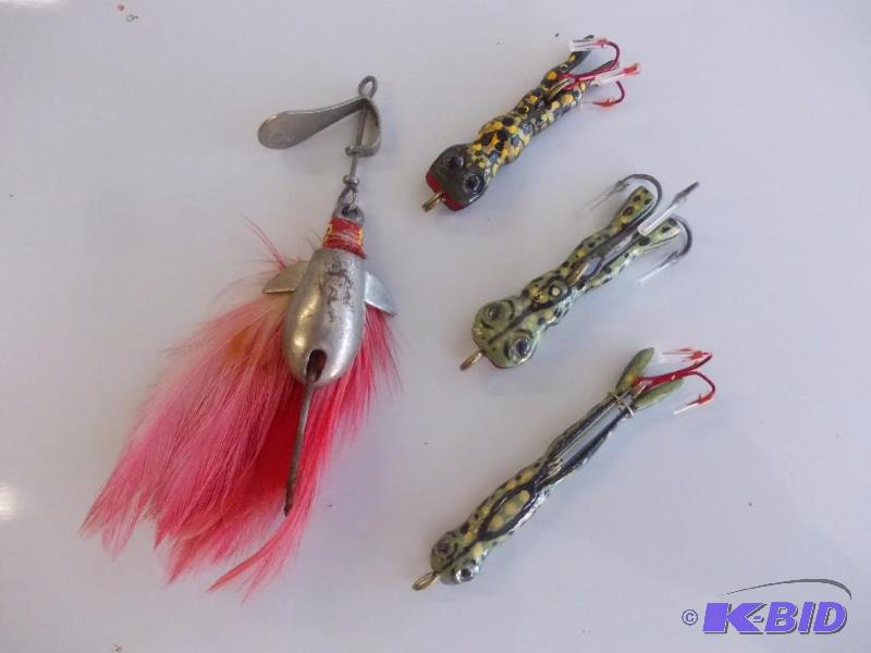 lot 125 image: 4-Lures (3-Frogs, 1-Other)...