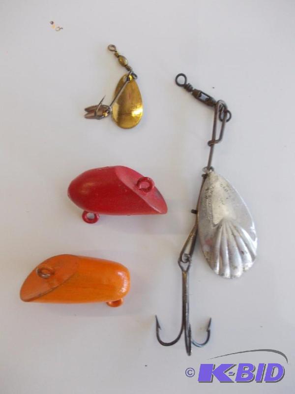 lot 126 image: 4-Lures (GM Skinner, Hiluebrandt #2, Other)...