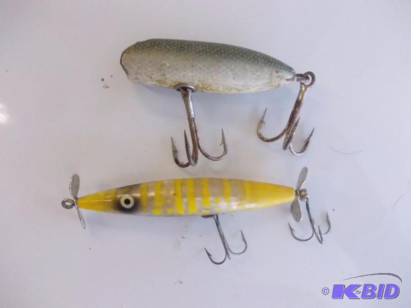 lot 134 image: 2-Lures (Heddon Hying&nbspFlutter, Other)...