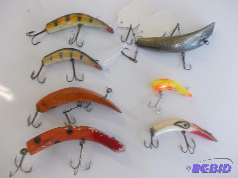 lot 137 image: 7-Lures (Kautzkys Lazy Ikes, Others)...
