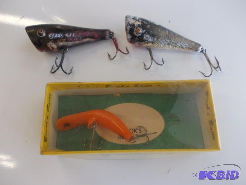lot 173 image: 2 Creek Chubb Plunkers, 1 Other Lure...