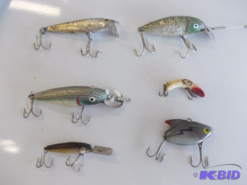 lot 180 image: 6 Lures Cisco Kid, Midget Cisco Kid, Thin Fi...
